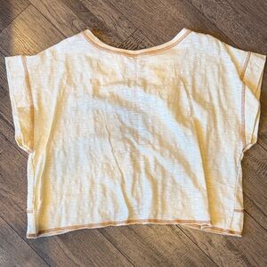 Cream Shirt with Tan Accents